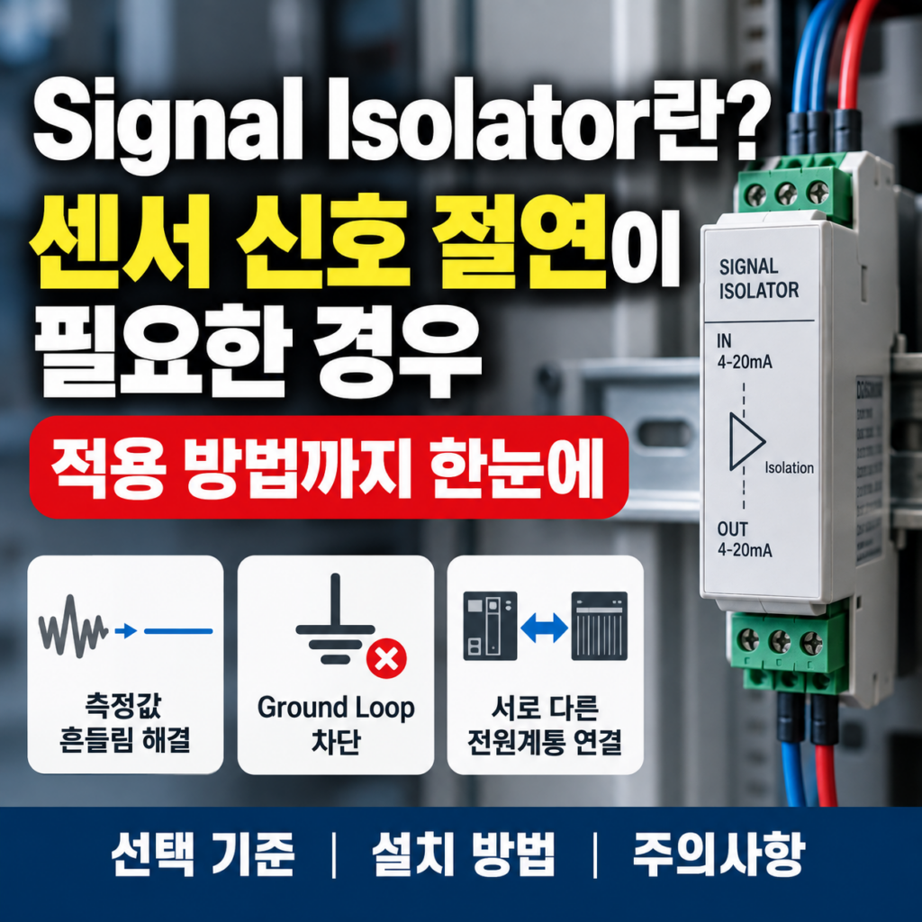 Signal Isolator 센서 신호 절연과 4-20mA 적용 방법
