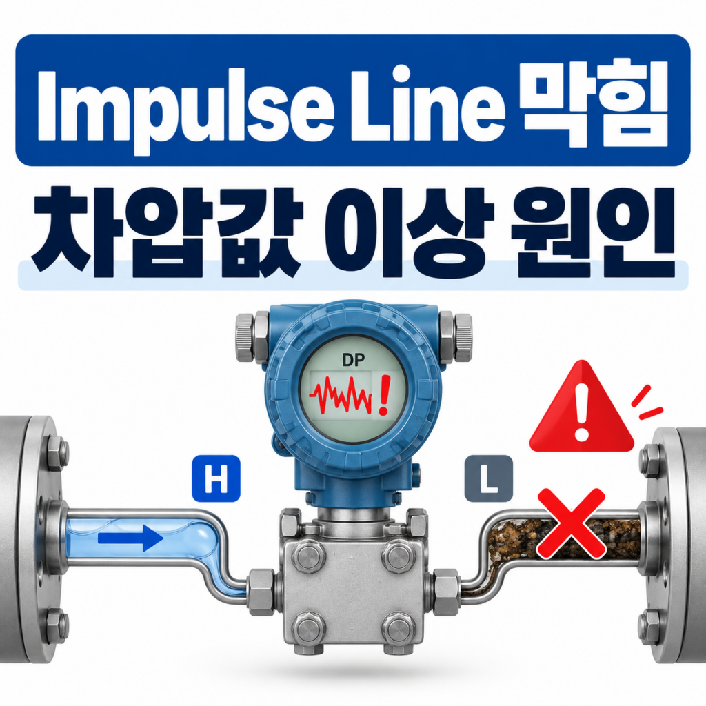 Impulse Line 막힘으로 발생하는 차압 측정값 이상 원인