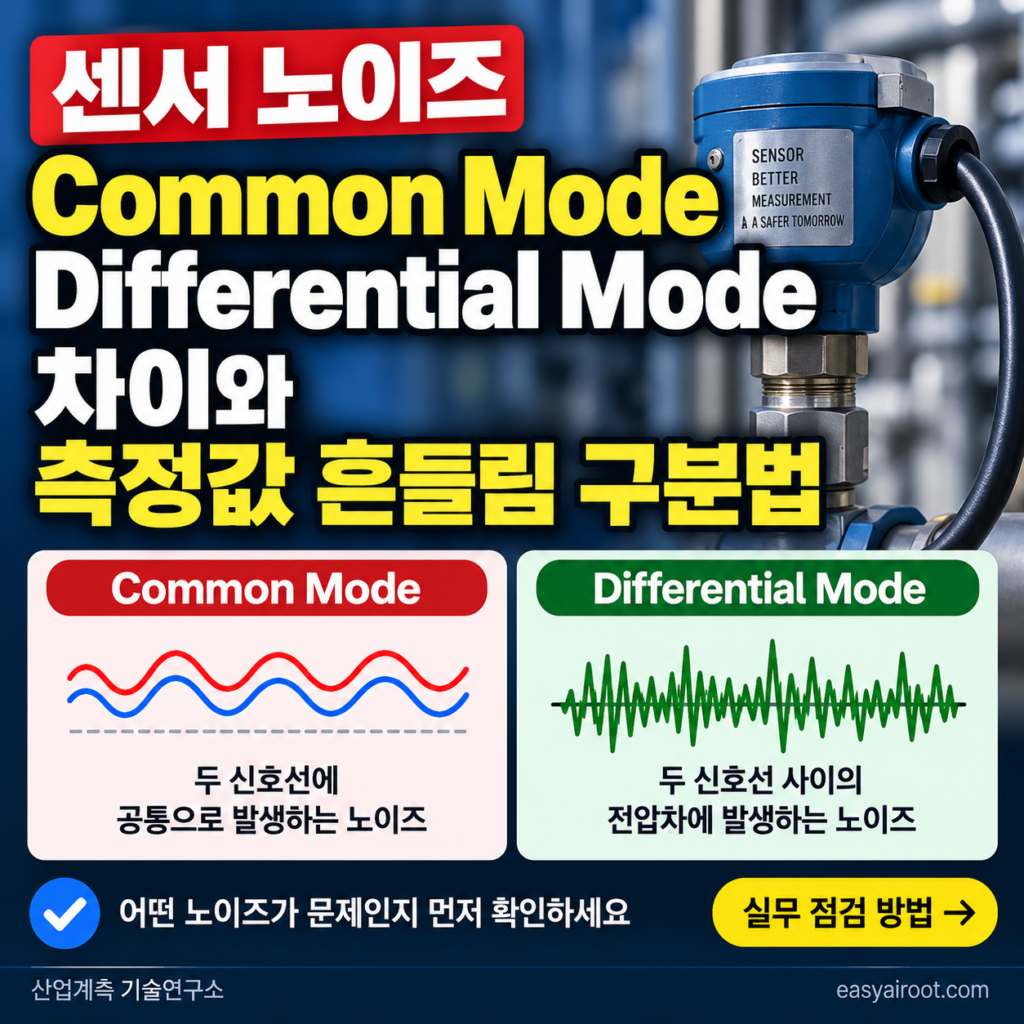 센서 노이즈 Common Mode와 Differential Mode 차이