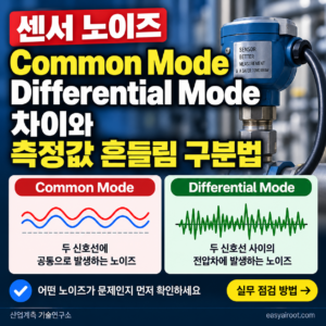 센서 노이즈 Common Mode와 Differential Mode 차이