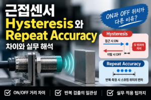 근접센서 Hysteresis와 Repeat Accuracy 차이