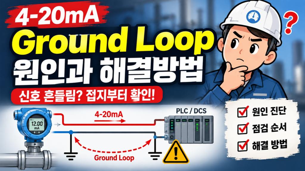 4-20mA Ground Loop 원인과 신호 흔들림 접지 점검