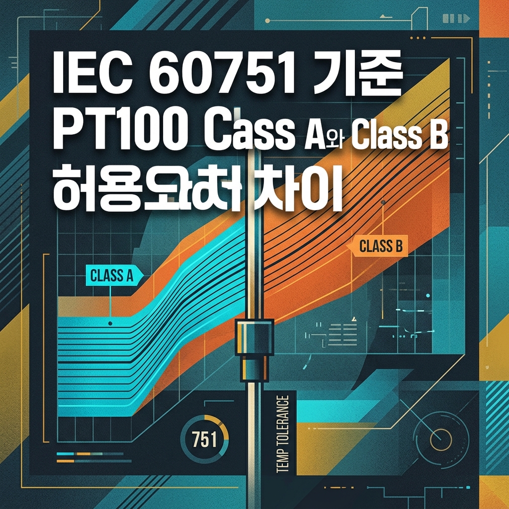 PT100 Class A와 Class B 허용오차 비교