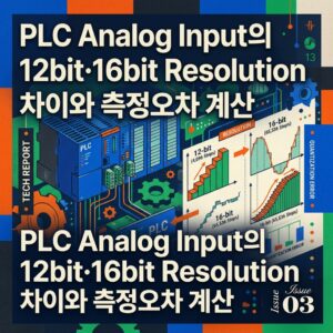 PLC Analog Input 12bit와 16bit 비교