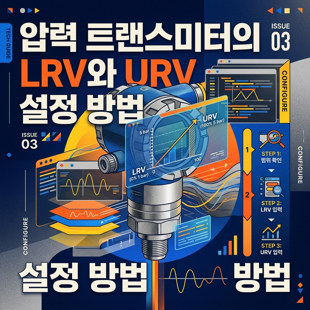압력 트랜스미터 LRV와 URV 설정